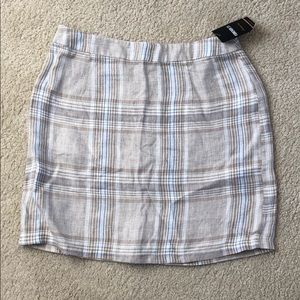 Plaid mini skirt